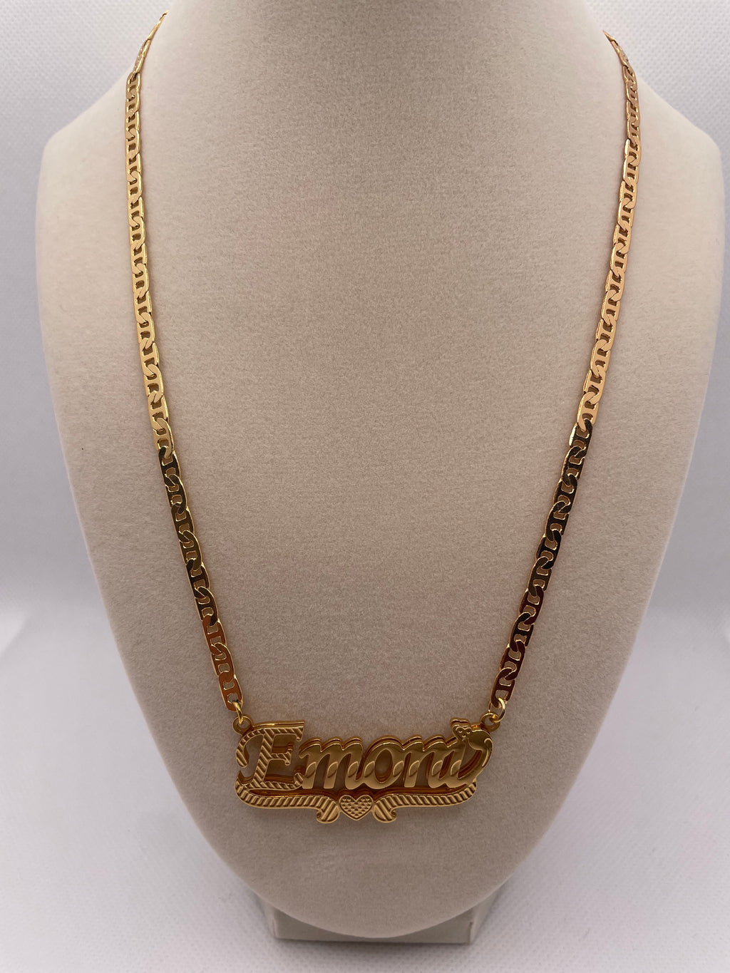 Double Plated Custom Name Necklace