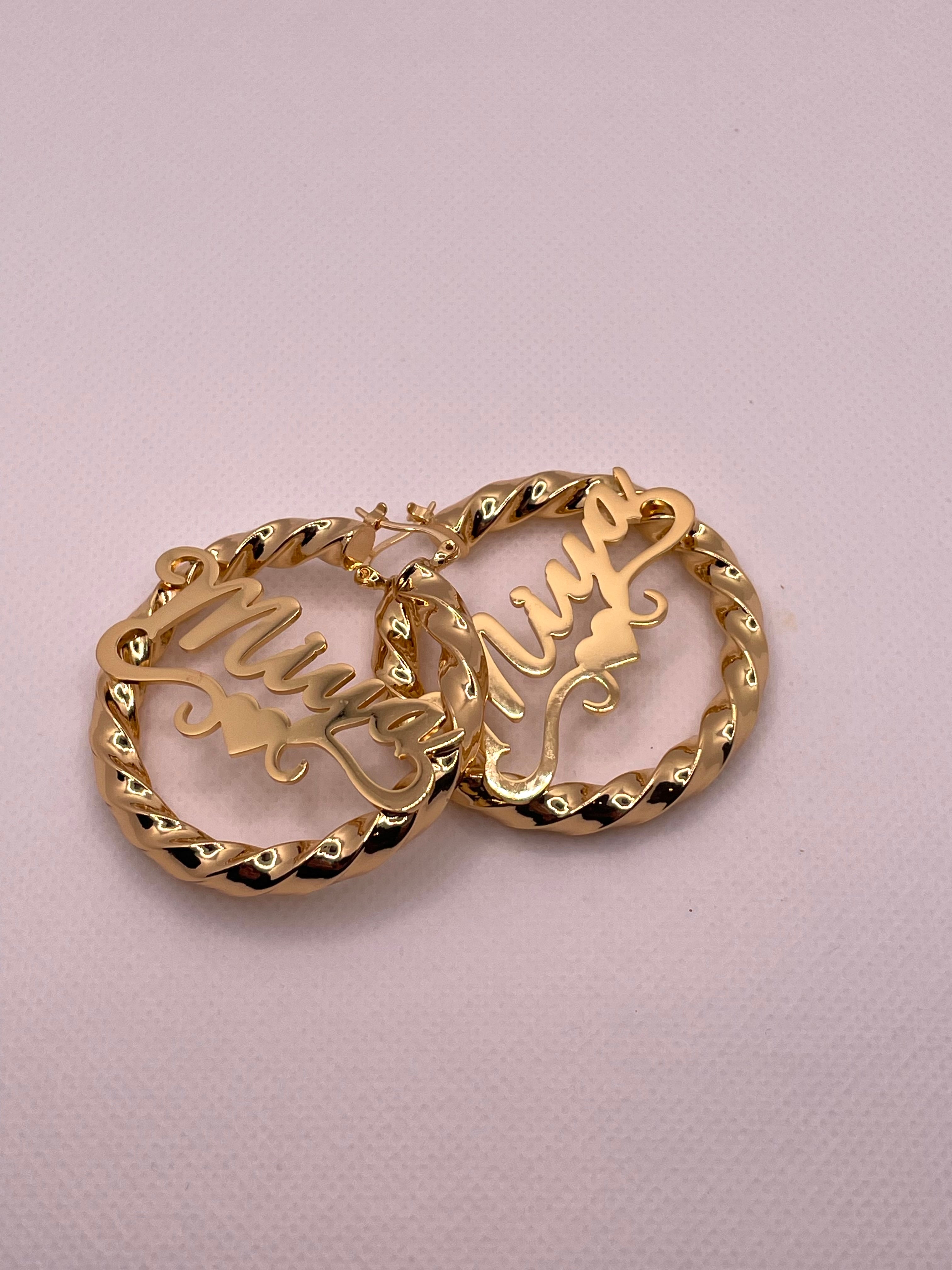 Custom Name Earrings